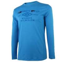 UMBRO茵宝男式长袖T恤105407001(蓝色/S)