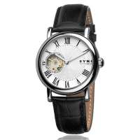 艾奇EYKI自动机械表镂空罗马时尚皮带腕表