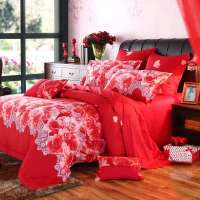 玛瑞吉全棉斜纹印花四件套蜜漾爱情1.5床