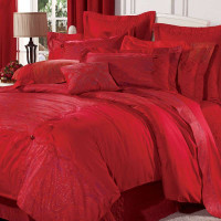 罗莱家纺全棉斜纹双人加大1.8米床十件套AY833-10福缔良缘220*250