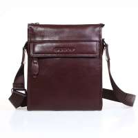 苏政sugov头层水牛皮经典款挎包bm008-2(棕)