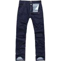 VaLS男装深蓝中腰直筒牛仔裤新款男士牛仔裤020100039(蓝色/33)