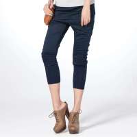 CSLR城市俪人百搭修身贴身显瘦打底裤裤子CB1K07KG02(藏蓝色M)