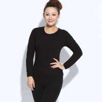 北极绒女款羊毛竹炭暖肤绒黑色(160)B041003121