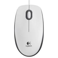 罗技(Logitech)M100r有线鼠标 白色