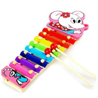 丹妮奇特 快乐老鼠八音阶彩色钢片木质敲琴 CDN-1418
