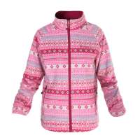 探路者 TOREAD女式防风复合抓绒服TACA92308药紫红印花色XXL码