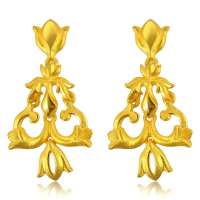 周生生 黄金(足金)皇冠婚嫁套装耳环 68745e (8.49克)