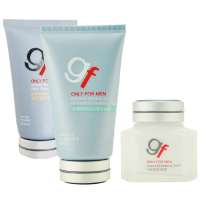 高夫控油保湿防晒套装(高夫净透控油火山泥洁面乳80G+高夫赤道防晒修护霜SPF30PA++ 75ML+高夫平衡保湿润肤霜60G)