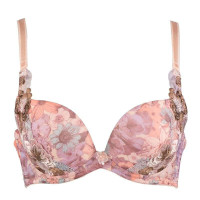 欧迪芬印花刺绣文胸OR-玉粉橘(70A)OA23230