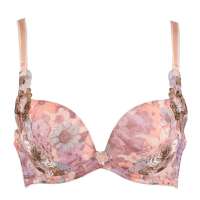 欧迪芬印花刺绣文胸OR-玉粉橘(80B)OA23230