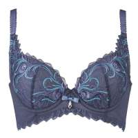 欧迪芬3/4罩剪接文胸BL-金秋蓝(80B)OA13247