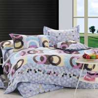 乐加全棉印花四件套跳动的旋律1.5米床