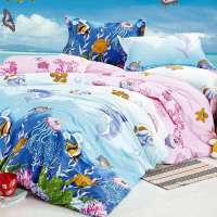 乐加全棉印花四件套海洋精灵1.5米床