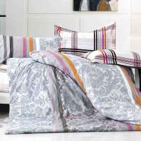 乐加全棉印花四件套简单爱1.5米床
