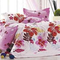 乐加全棉印花四件套浪漫花季1.5米床