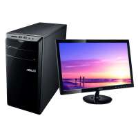 华硕(ASUS)CM6730台式主机 19.5英寸显示器(G550 2G 500G G505 1G独显 DOS 黑色)