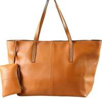 i-RICH 简约单肩牛皮包 浅棕色 I006-浅棕 赠牛皮零钱包