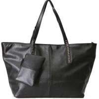 i-RICH 简约单肩牛皮包 黑色 I006-黑 赠牛皮零钱包