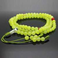 晶心依恋 天然苹果玛瑙108颗佛珠手链6mm