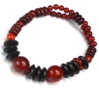 禾场尚腾 玛瑙+小叶紫檀+手链系列-彩霞