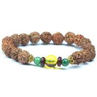 禾场尚腾 天然香木+天然黄水晶手链系列-轻盈