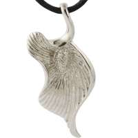 禾场尚腾 925纯银手工打造民族风复古吊坠-舞动花