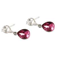 禾场尚腾 925银镶嵌水晶耳坠-水晶之心