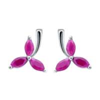 Fedora斐达罗 天然红宝石耳钉 时尚简约女款耳钉