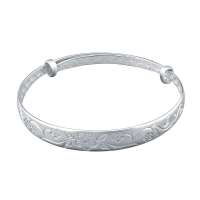 Fedora斐达罗 21克千足银手镯 民族风千足银手镯