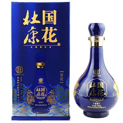 国花杜康蓝瓷50度500ml