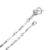 爱迪尔珠宝 IDEAL 铂PT950瓜子间扭片项链(18寸)