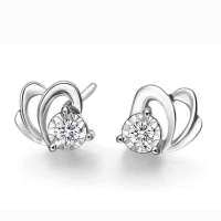 爱迪尔珠宝 IDEAL 遇见18K金钻石耳钉