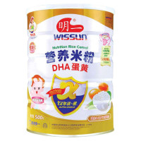 明一阿尔法盾DHA蛋黄营养米粉 500g 听装