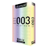 冈本OK避孕套-0.03白金超薄 0.03 Platinum 6片装