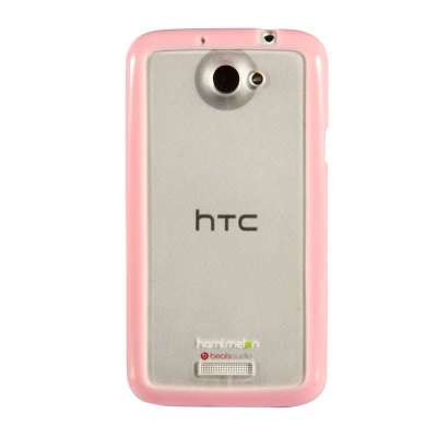 哈密瓜 HTC One X 透明TPU保护套 HM0358 粉