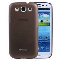 哈密瓜 三星i9300砾岩纱衣磨砂保护套 HM0399黑