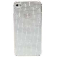 哈密瓜 iphone4/4S马赛克藏宝石保护套 HM0318白