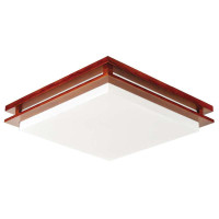 欧普照明MX500-66W-天宇木框仿羊皮-黄光 客厅卧室书房吸顶灯