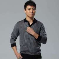 HODO红豆男士修身羊毛针织衫HDEMS2247(黑灰175/92A)