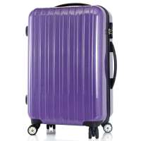OSDY拉杆箱旅行箱行李箱LR-8010紫格子24寸