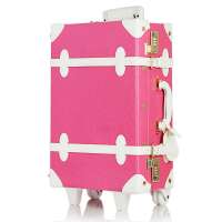 OSDY时尚复古拉杆箱登机箱双排轮LR-复古玫红白条20寸