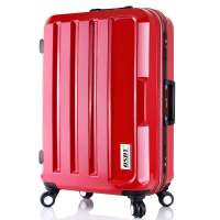OSDY深框拉杆箱双排轮旅行箱LR-6288红色24寸