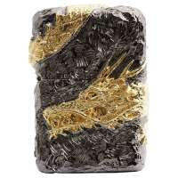 ZIPPO打火机SC1623 五面加工盔甲徽章盘龙 超重手感-镀金 39680