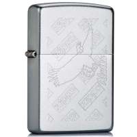ZIPPO打火机SC1897 缎纱双刻花系列-ZIPPO鹰 205/AW3