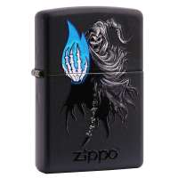 ZIPPO打火机28033 2011新款黑色幽灵 (黑色哑漆)