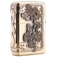 ZIPPO打火机SC0549 三面加工腾龙 古铜蚀刻徽章复杂工艺622774
