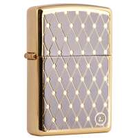 ZIPPO打火机SC1485 两面加工zippo标志 菱网蚀刻-纯铜