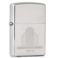 ZIPPO打火机SC1864 镀铬拉丝单刻系列-zippo大厦