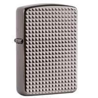 ZIPPO打火机SC1021 盔甲加厚黑珍珠 黑冰 ARMOR C2 (BK)